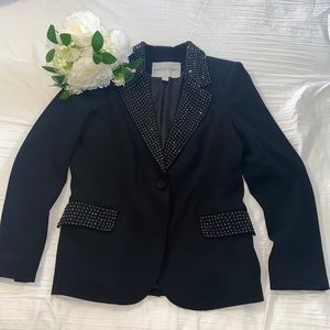 Boston Proper Boyfriend Blazer With Stud Details